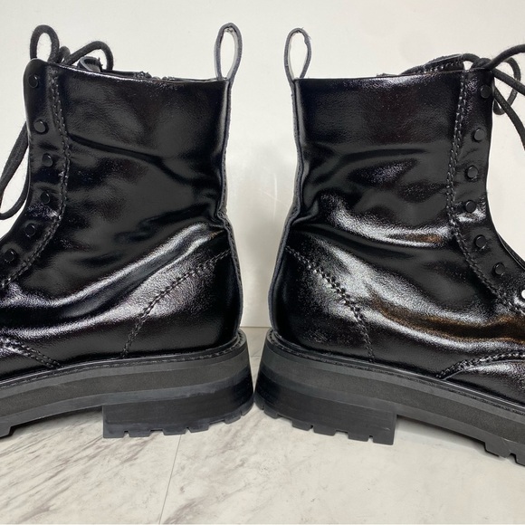 Dolce Vita Ranier Black Lace Up Combat Boot 9 - Picture 8 of 15